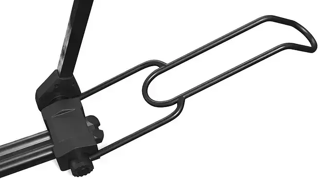 Folded Bicycle Rack for Car Vehicle Accessory Black 3D model 5
