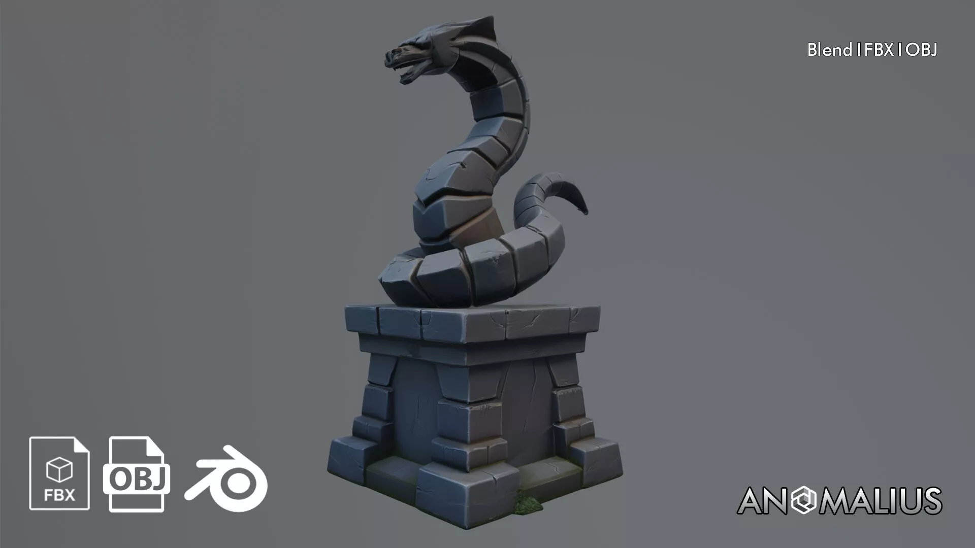 serpent idol Free 3D model