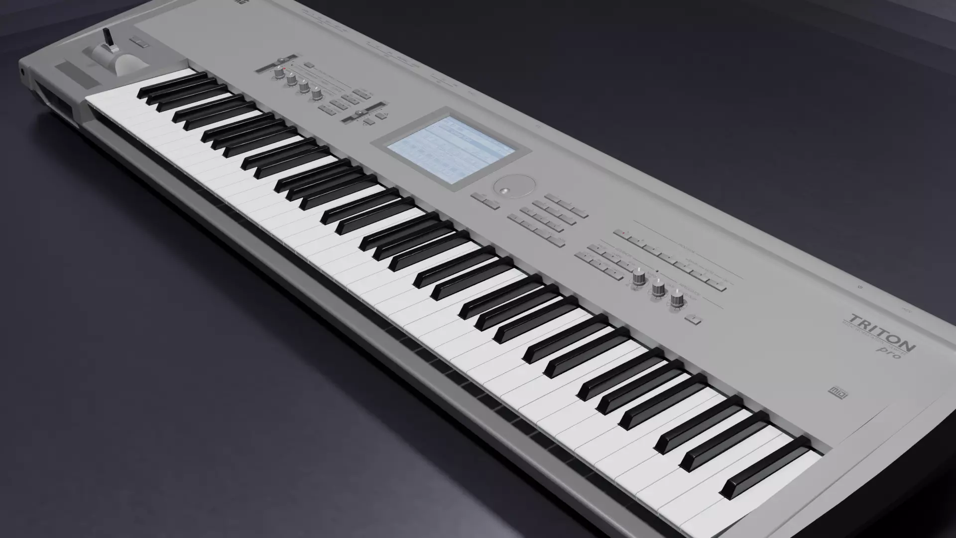 Korg Triton Pro 76 keys 3D model | CGTrader
