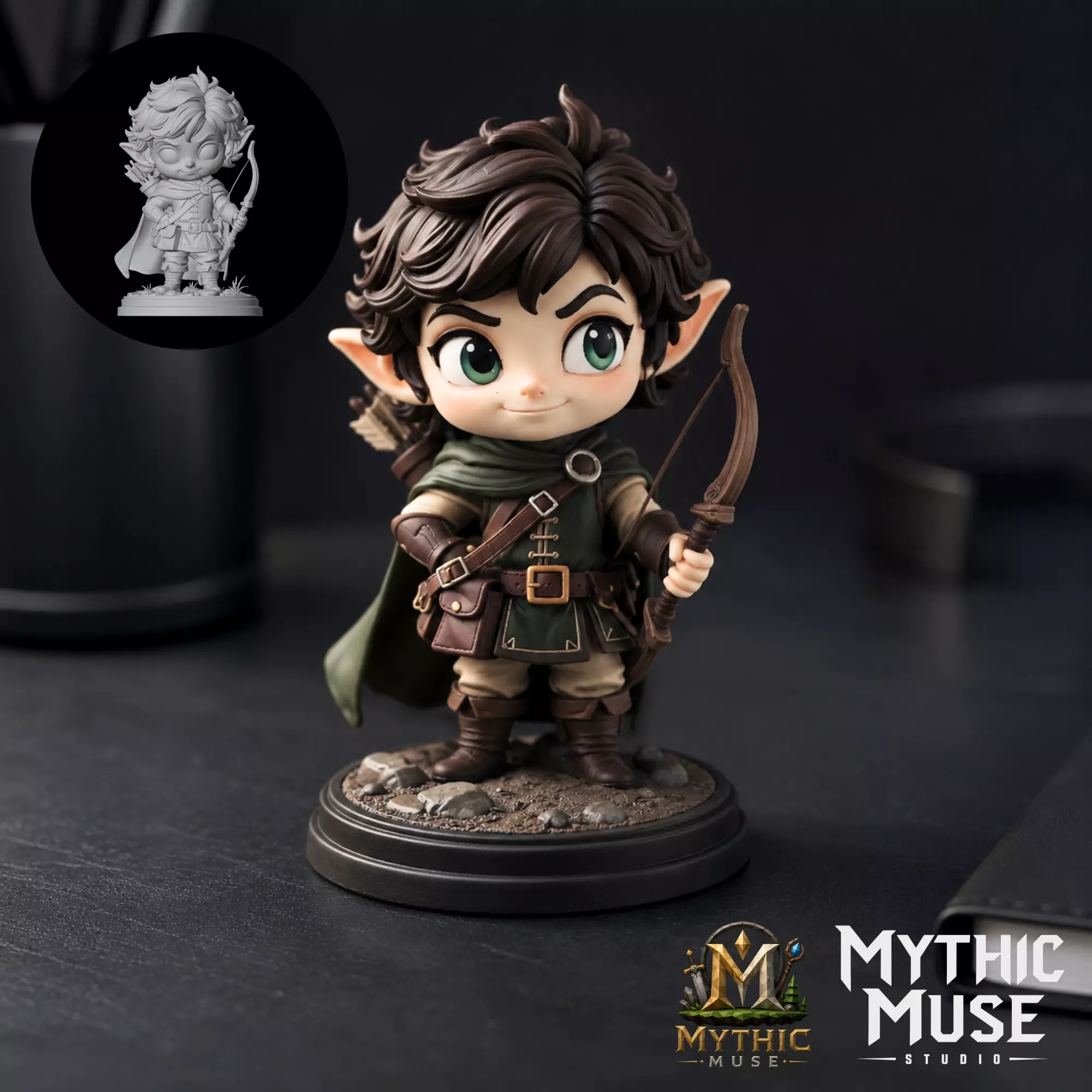 Halfling Ranger STL Model for 3D Printing 3D print model