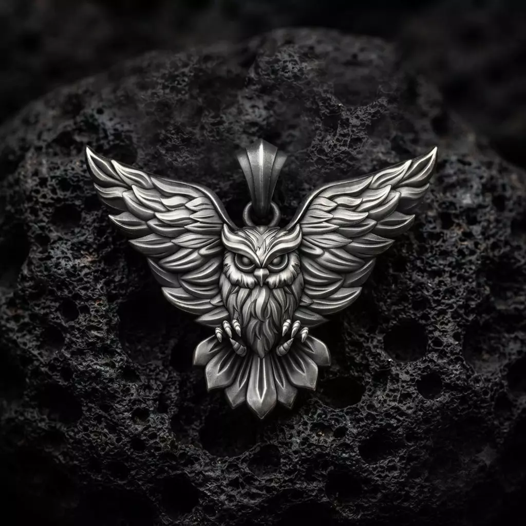 Owl Pendant v3 3D print model