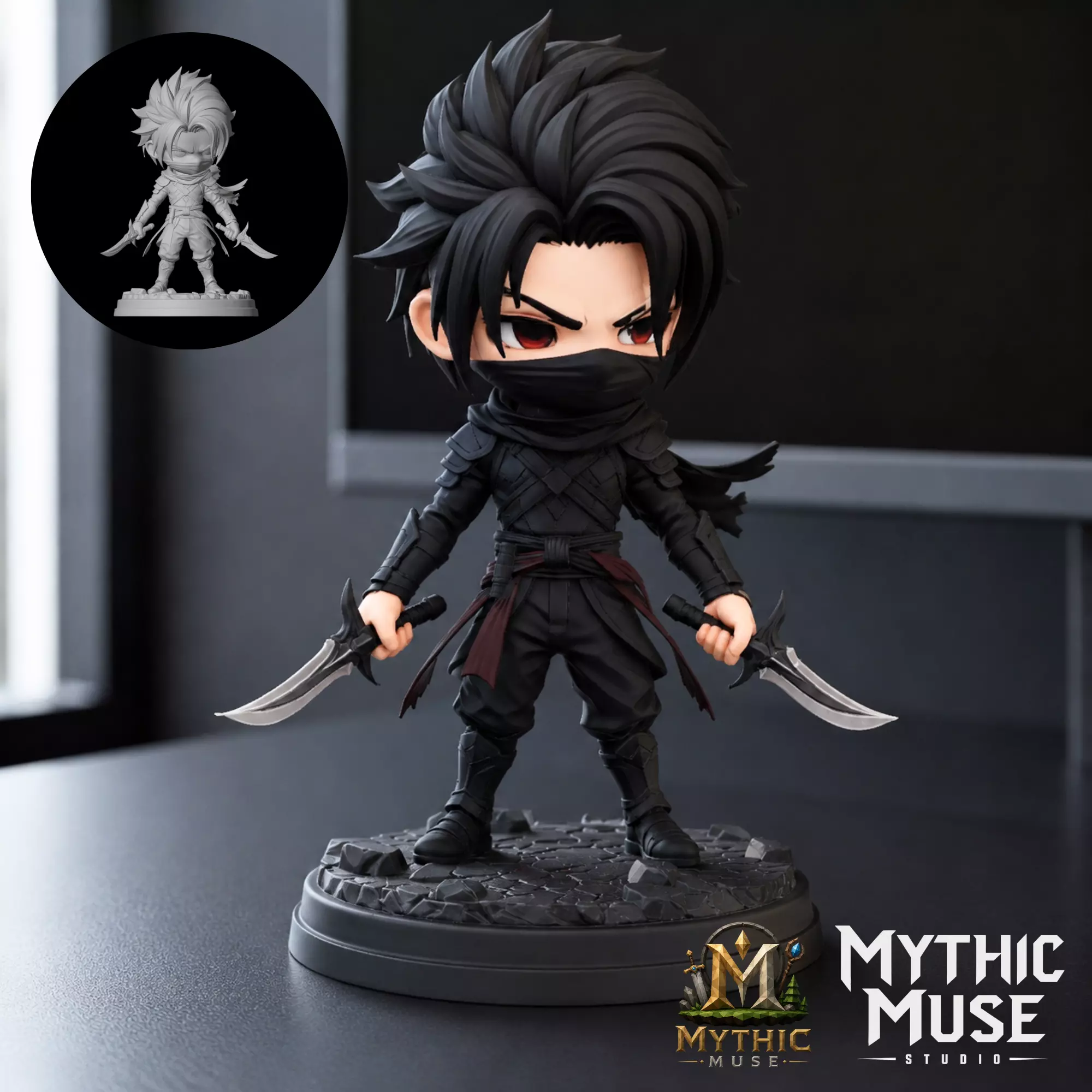 Dark Assassin STL Model for 3D Printing 3D print model