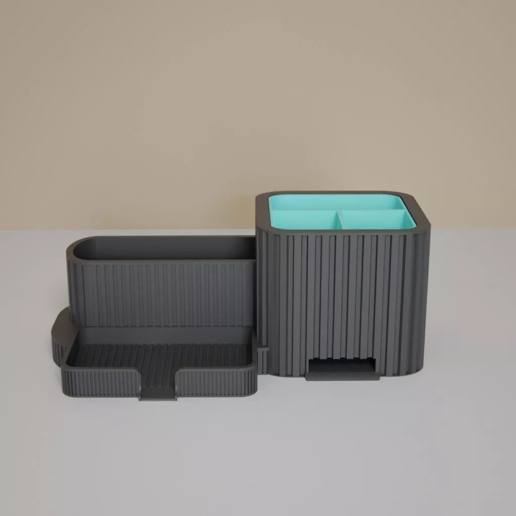 3D Printed Bathroom Kitchen Countertop Organizer Multi 3D print model