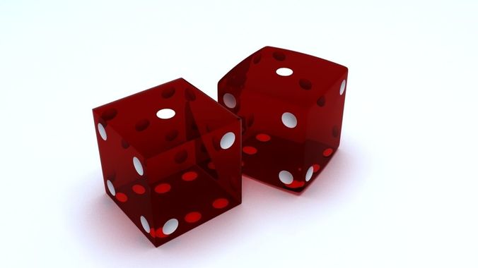 Dices two dice 3D model