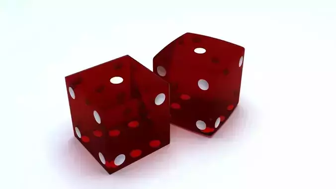 Dices two dice 3D model