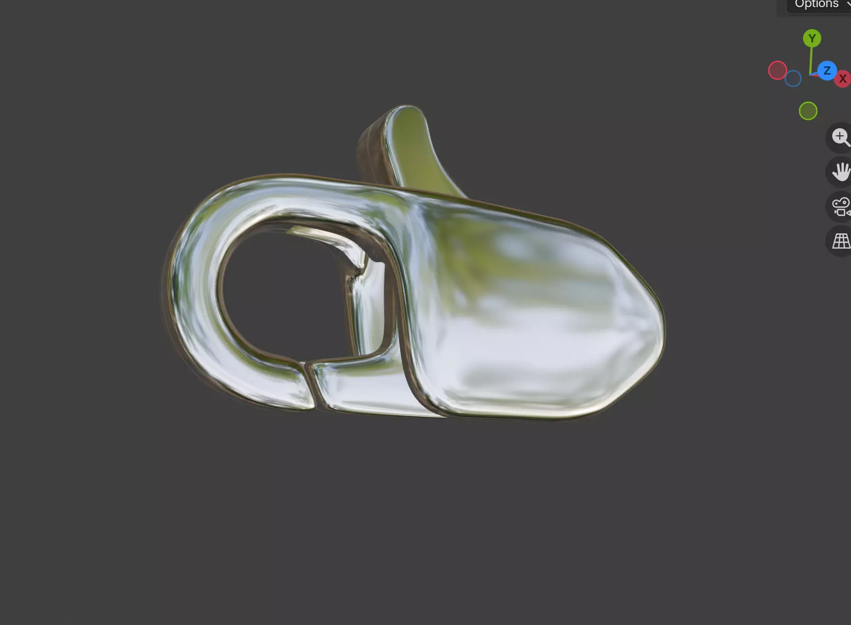Jewelry carabiner lock clasp fastener 3D print model STL 3D print model