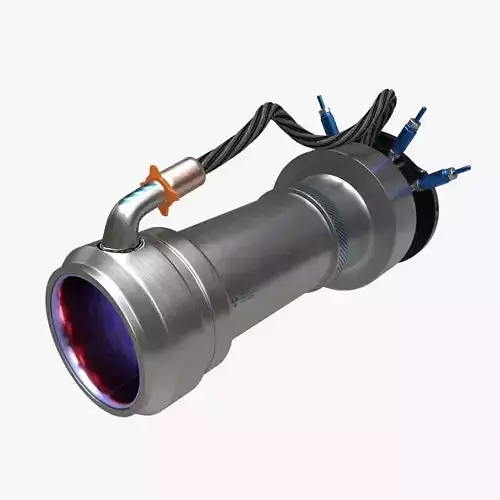 Ion thruster Low-poly 3D model