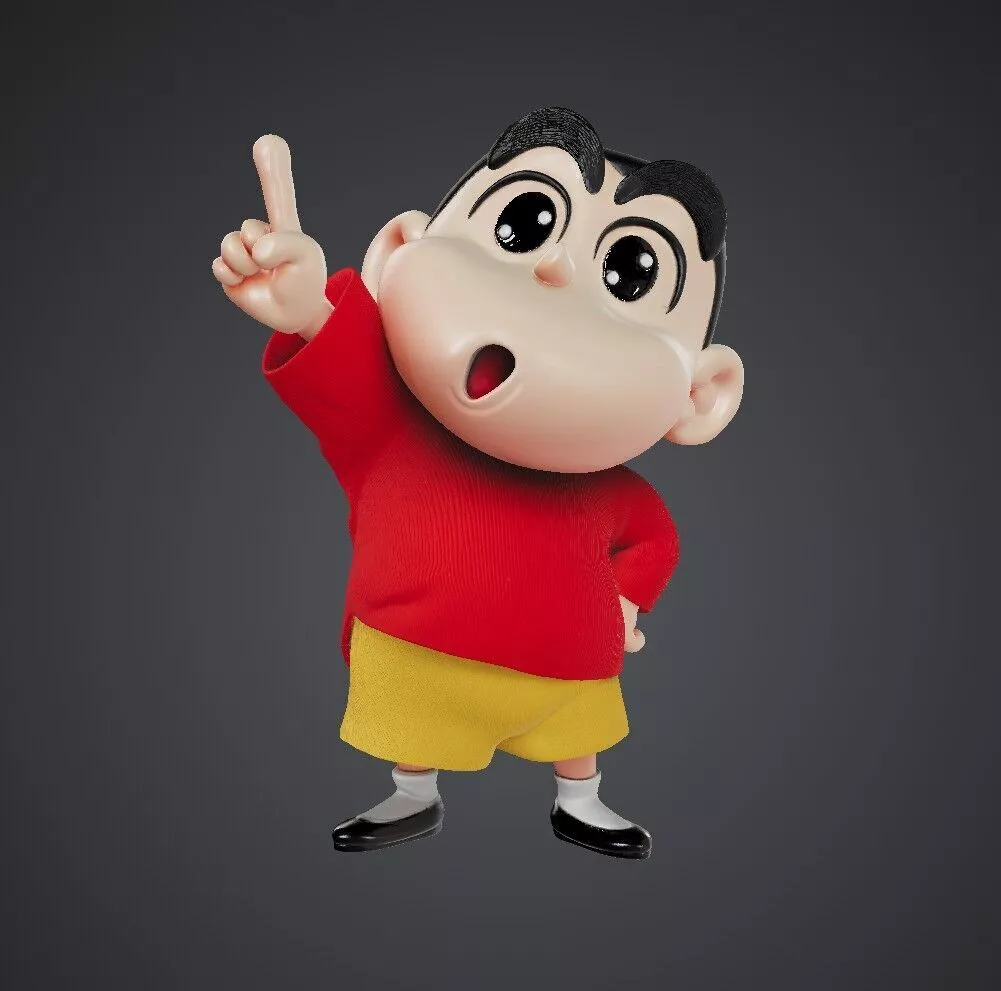 Stylized Shin-chan 3D print model 3D print model Fan art 3D print model