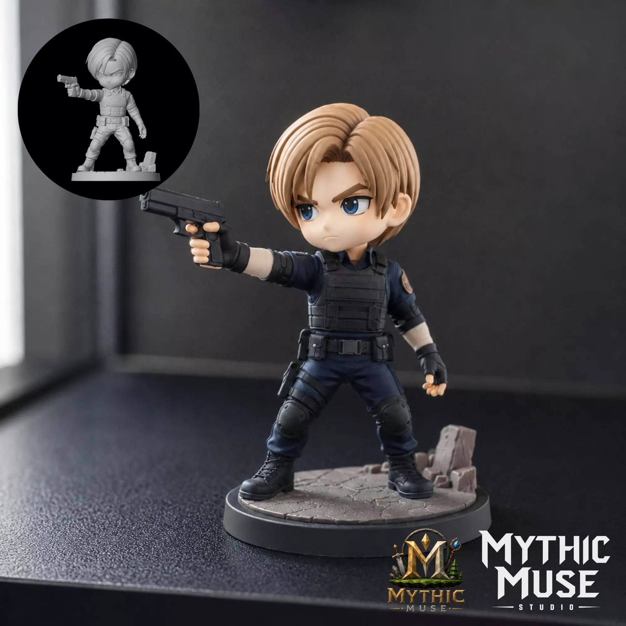 Leon S Kenedy Fan Art - Resident Evil 2 3D print model
