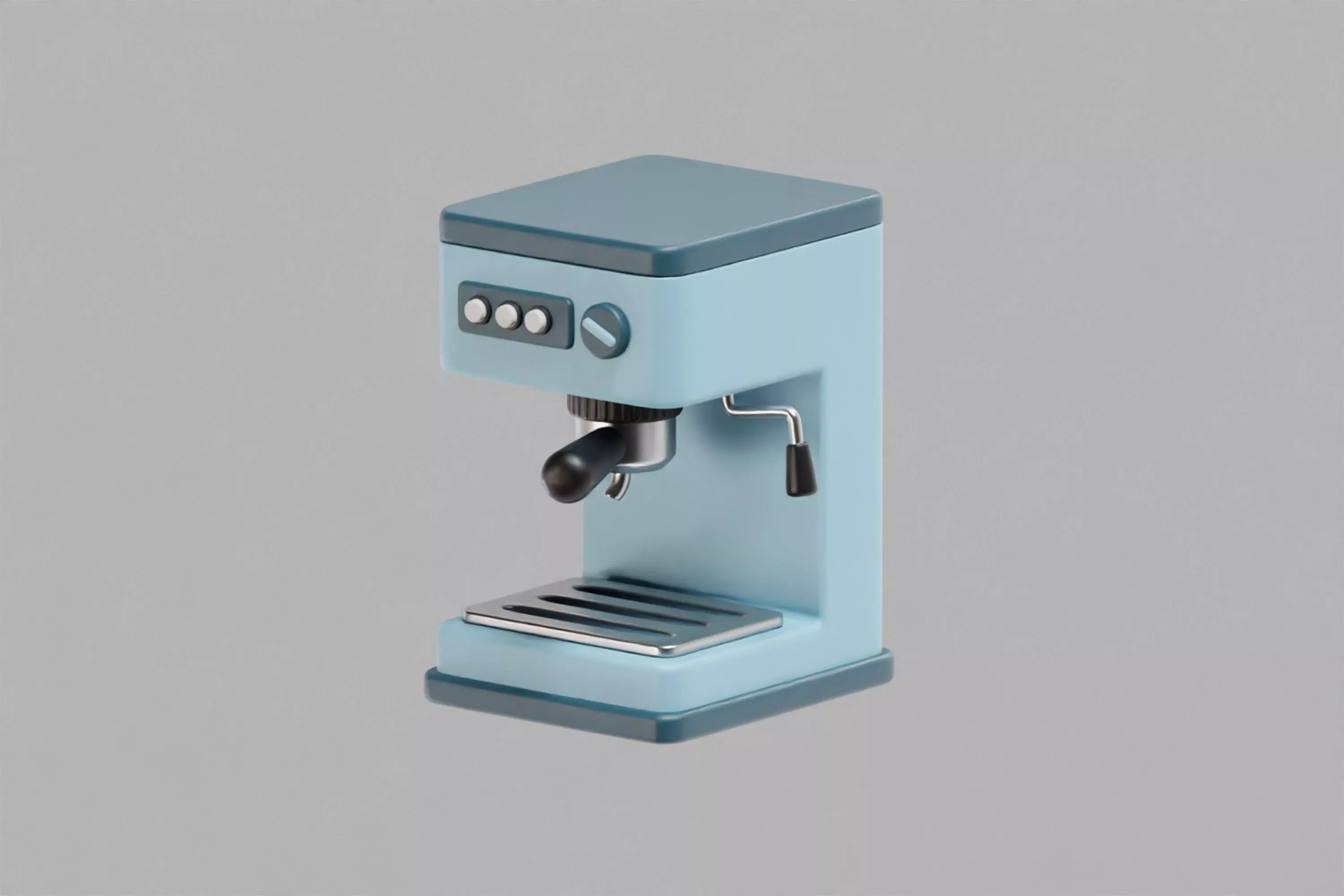 Coffee machine Low-poly 3D model