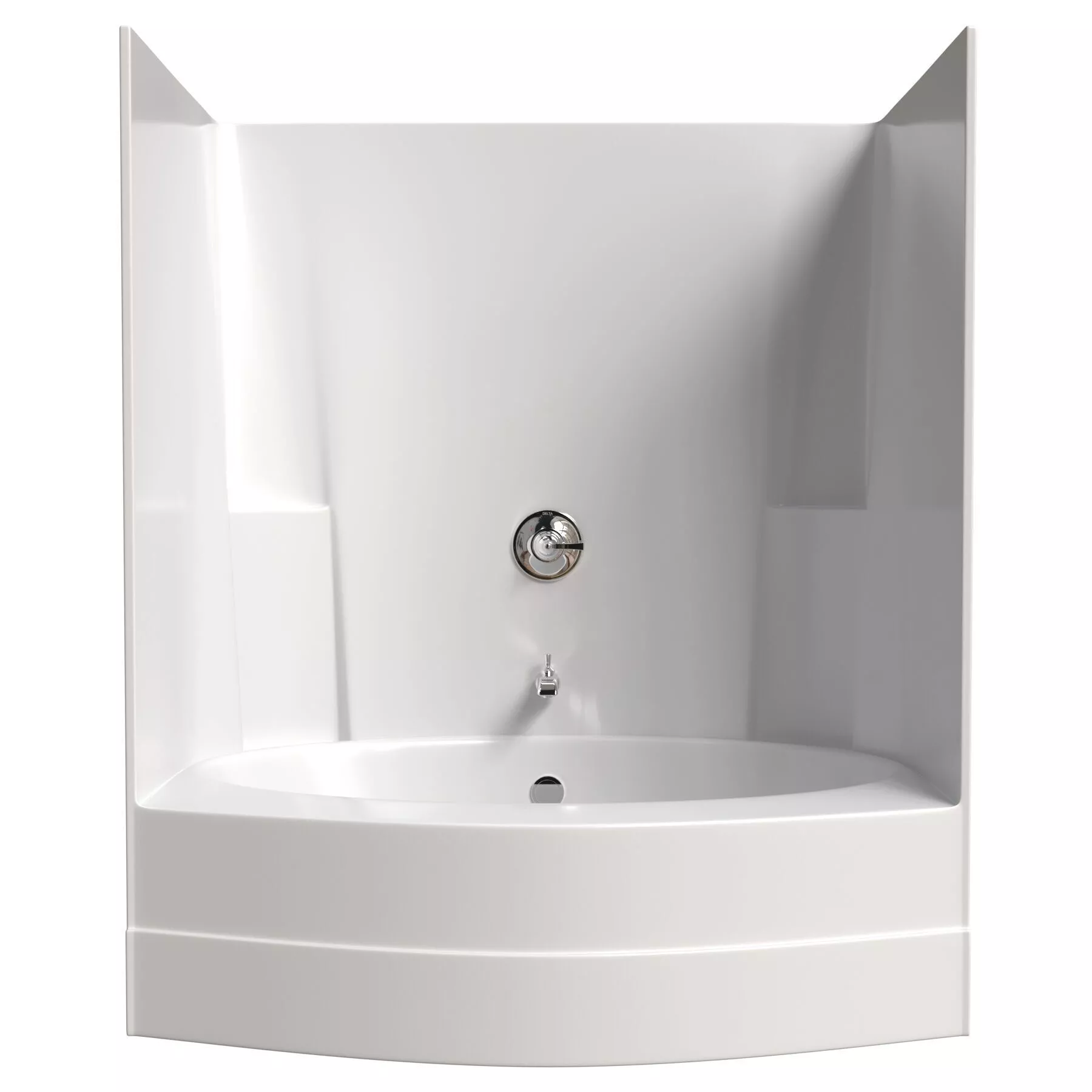 Maax acrylx alcove one piece tub shower 3D model
