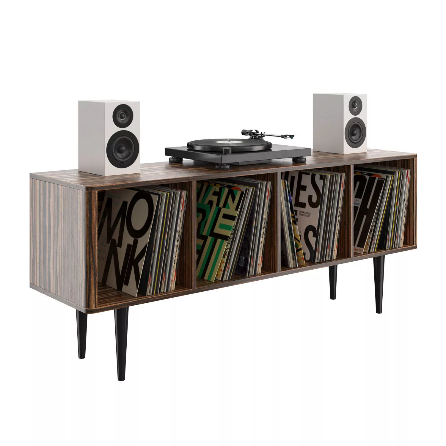 Eben shelving unit with vinyl player 3D model