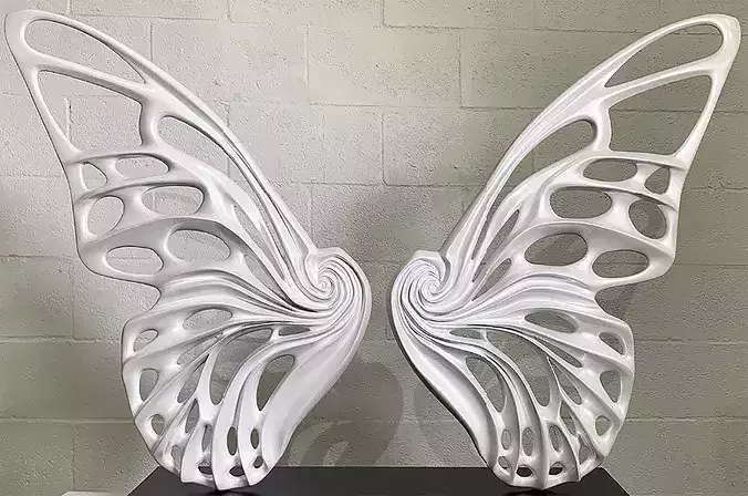Classic Butterfly Wings Panel Relief - ArtCAM CNC RLF