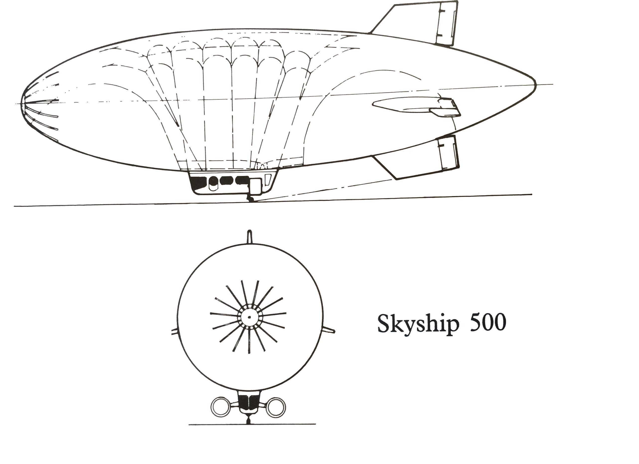 Airship Industries Skyship 500 Free 3D model_7