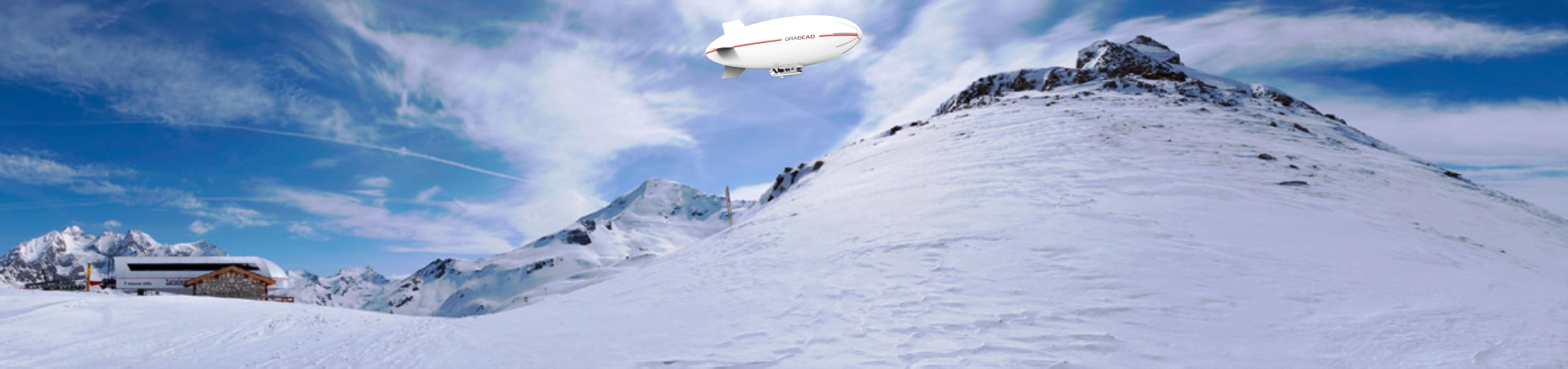 Airship Industries Skyship 500 Free 3D model_1