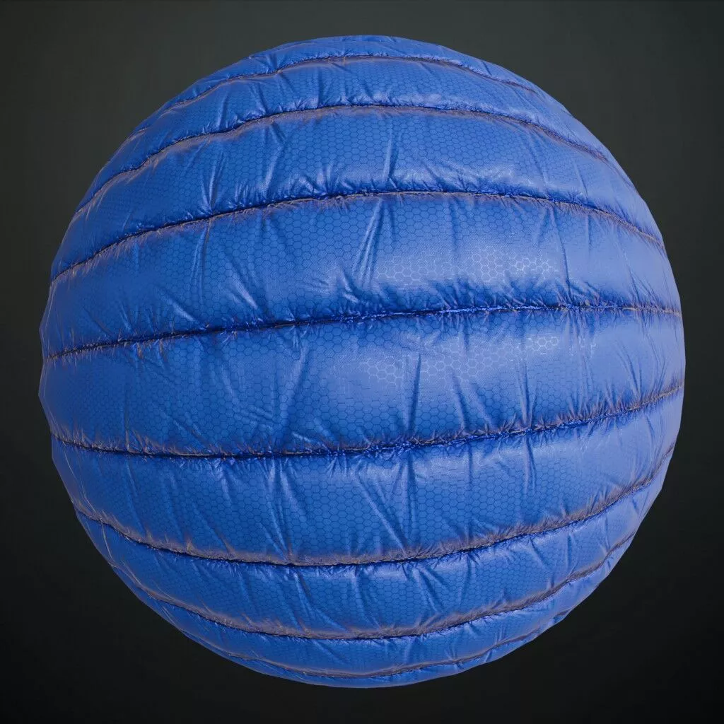 Realistic Sci Fi Padded Fabric PBR Seamless Texture