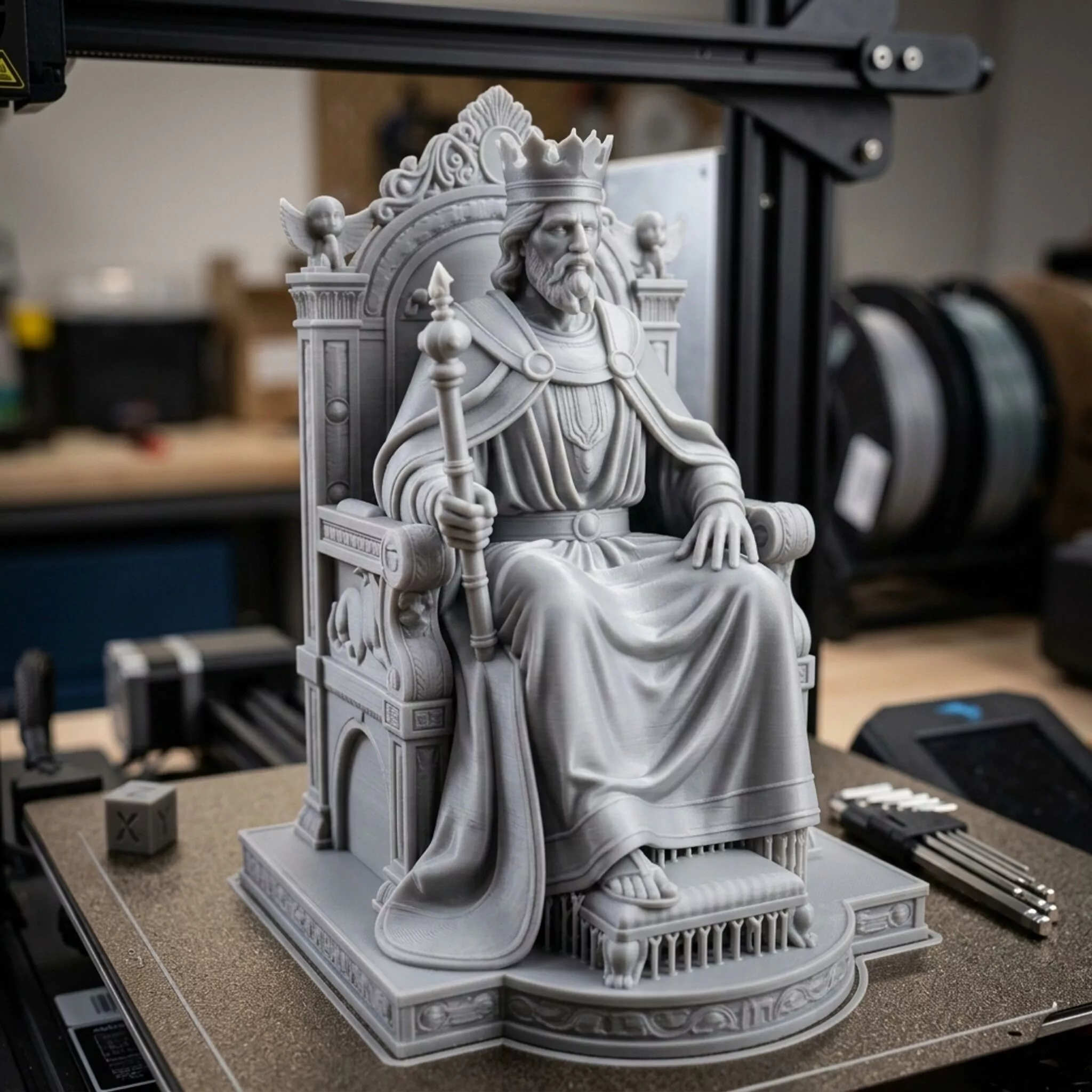 King Solomon Statue 3D print model