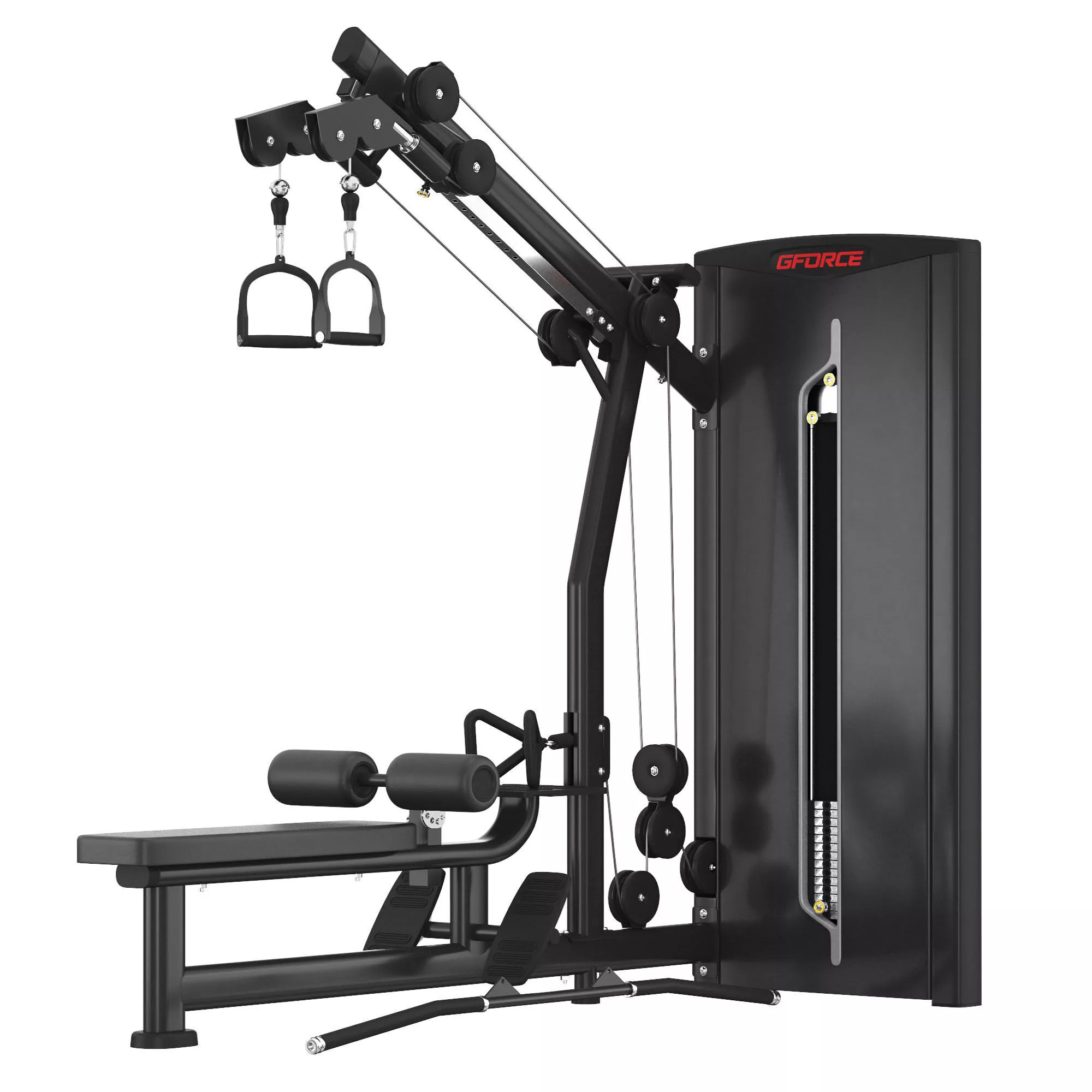 Lat Pulldown Low Row Machine 3D model