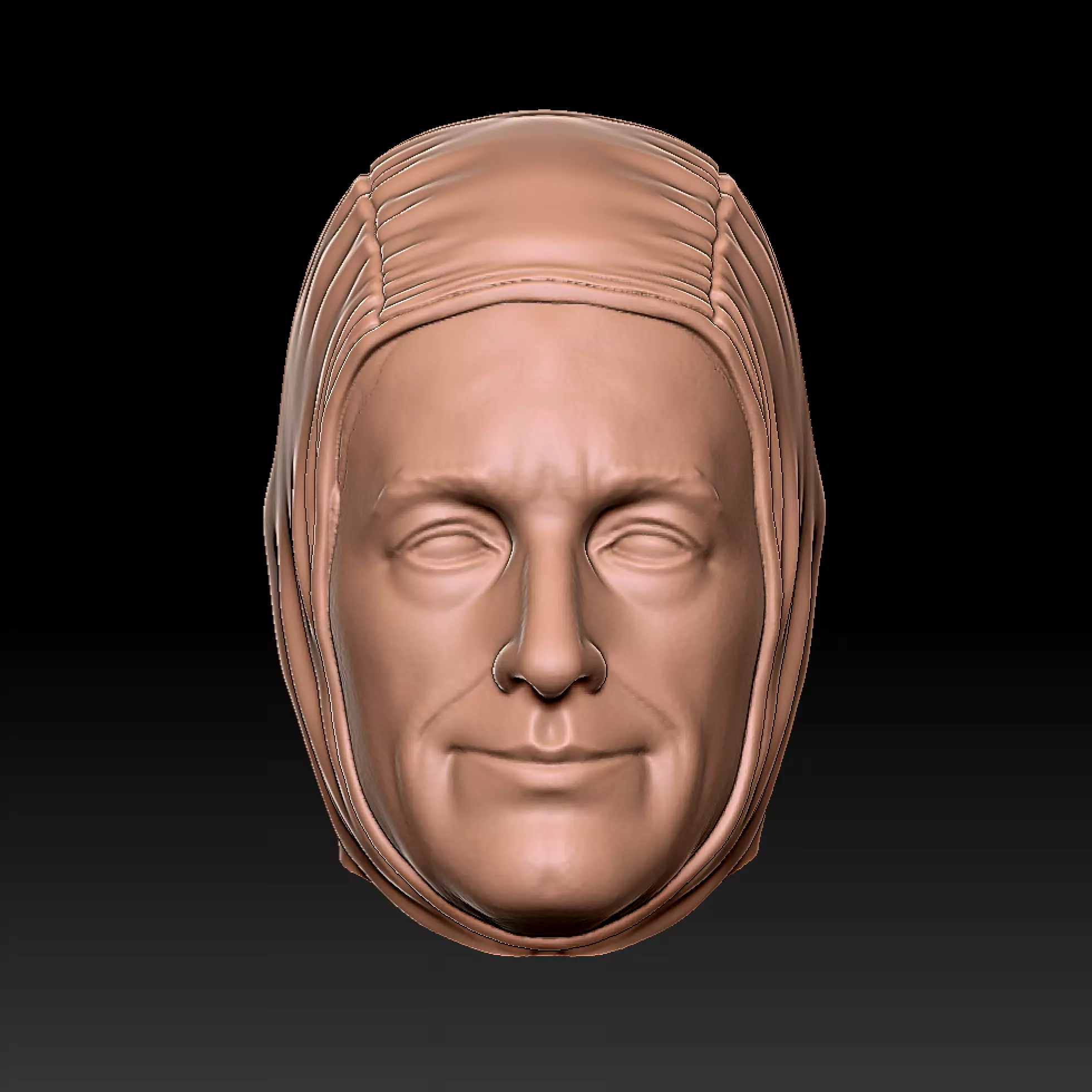Anthony Daniels with cowl 3D print model
