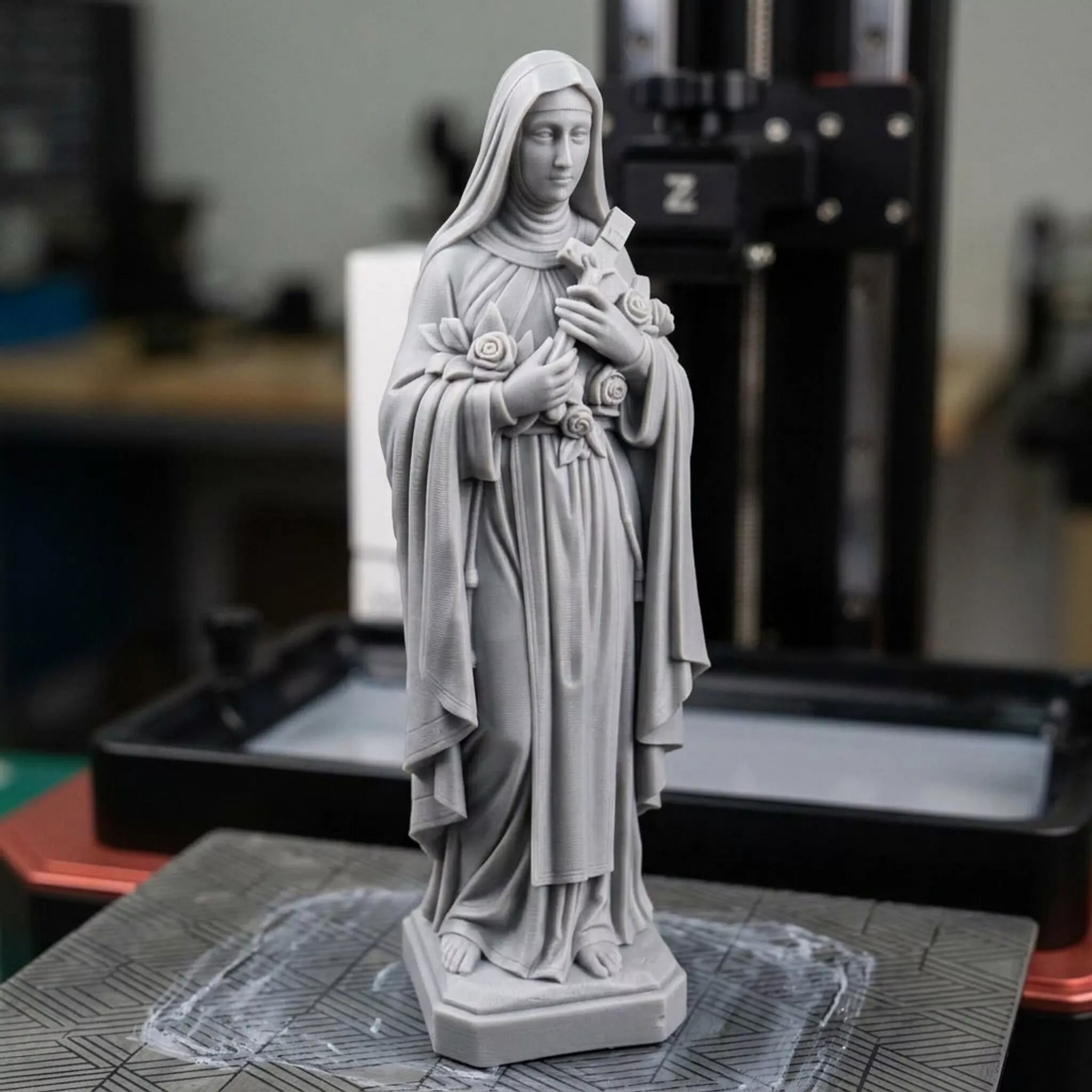 Statue of Saint Rita 3D print model