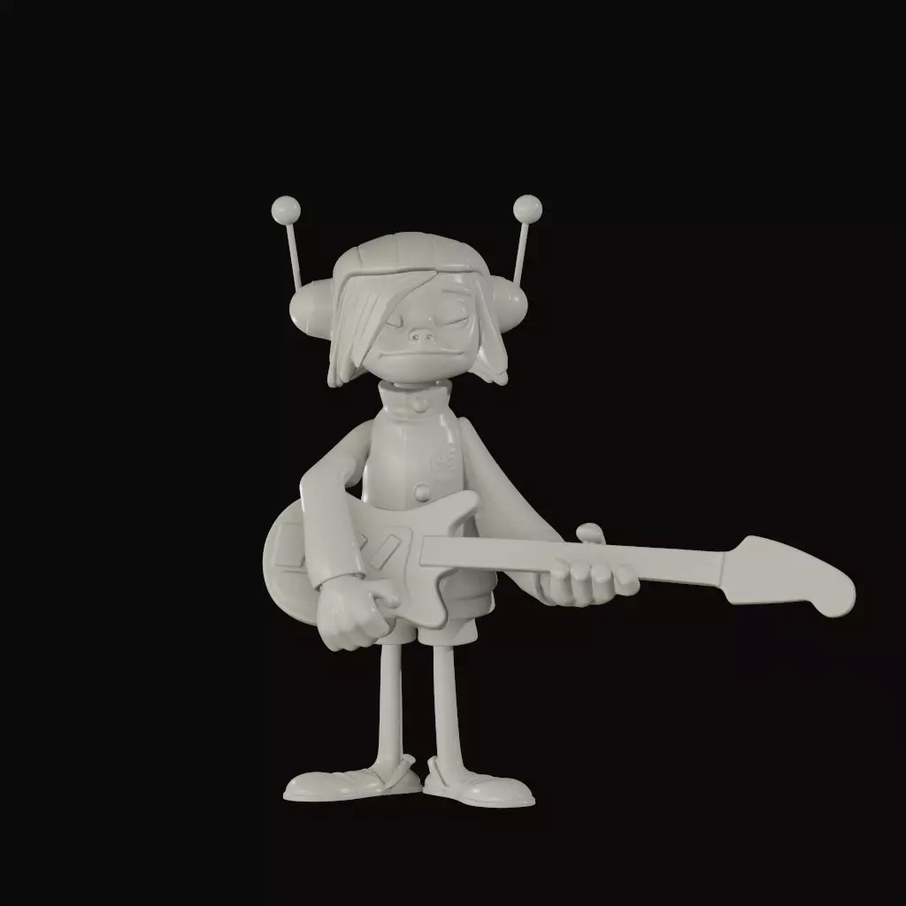 Noodle Gorillaz Phase 1 3D print model