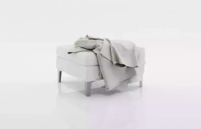 Blanket on a stool  3D model