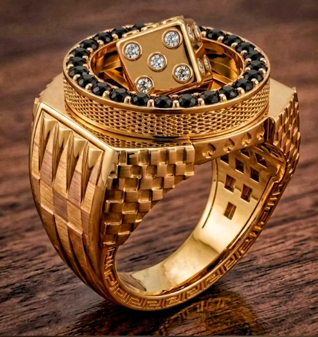 BACKGAMMON RING 3D print model