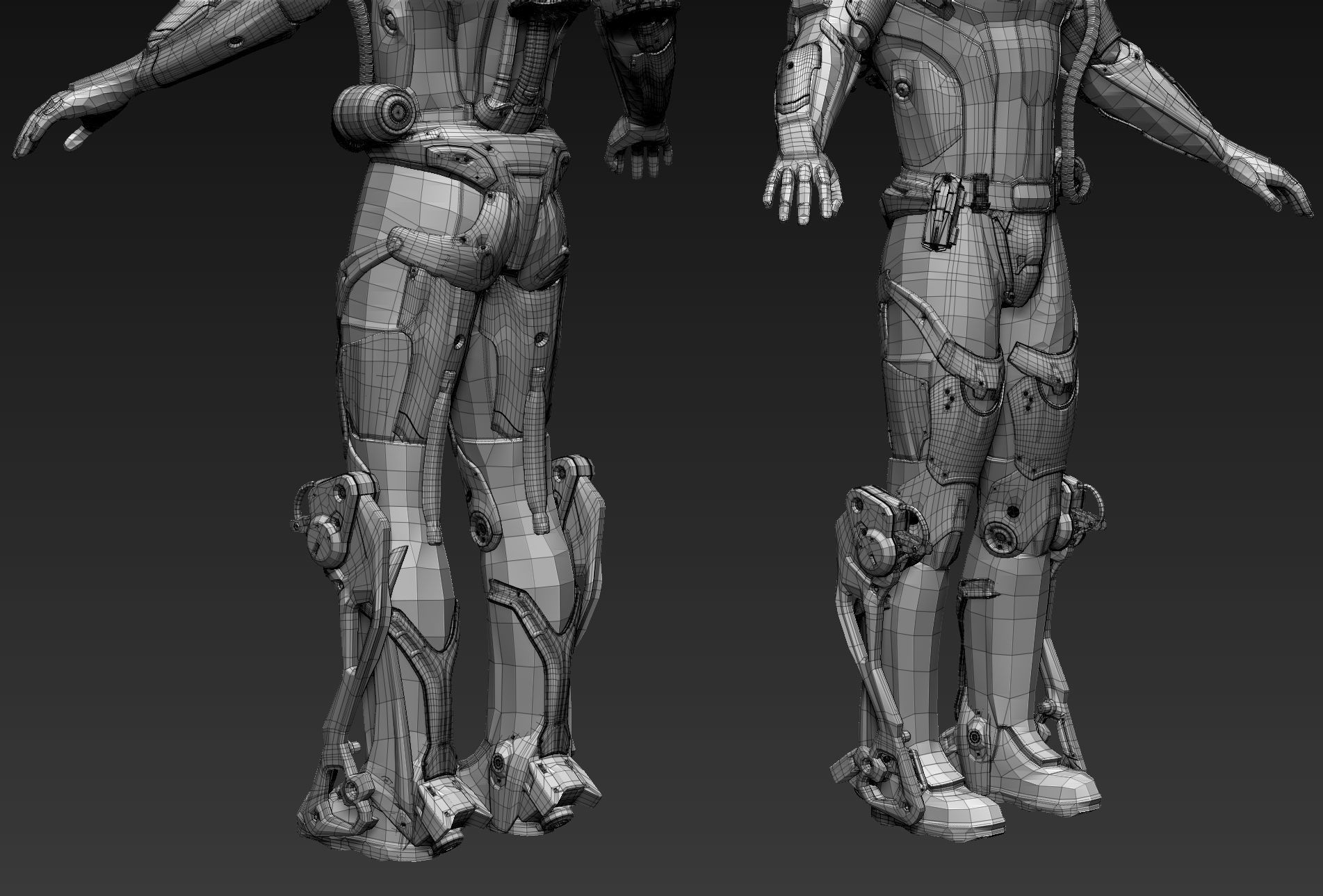 Futuristic Character 3D model_13