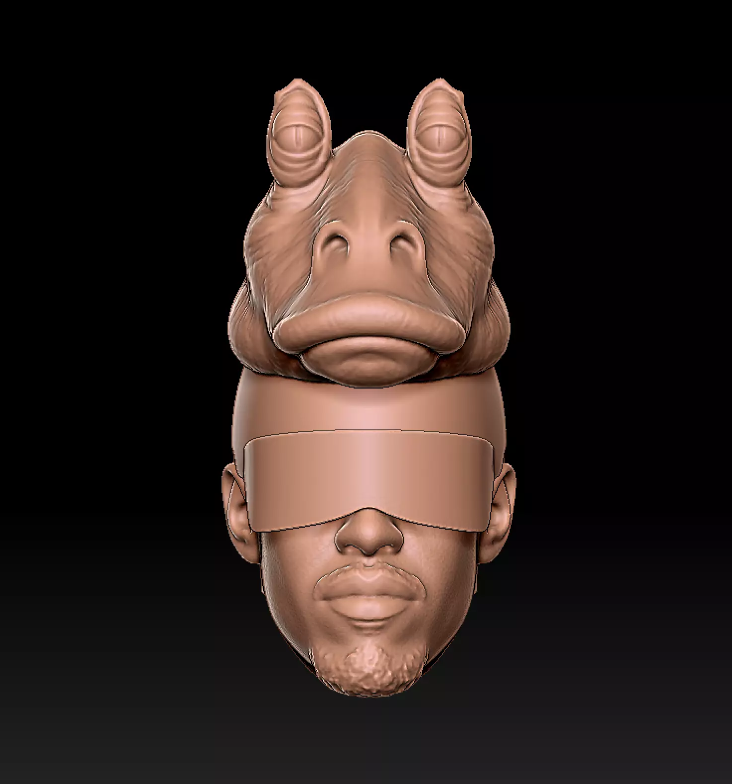Ahmed best with Jar Jar Helmet 3D print model