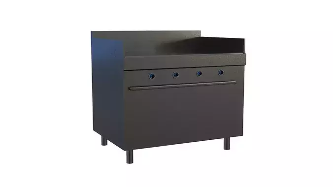 Medium Res Commercial or Industrial Hotplate 3D model