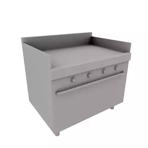 Medium Res Commercial or Industrial Hotplate 3D model 6