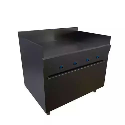 Medium Res Commercial or Industrial Hotplate 3D model 5