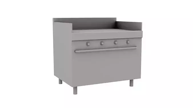 Medium Res Commercial or Industrial Hotplate 3D model 2