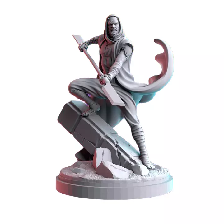 The Blind King 3D Print STL Miniature RPG 3D print model