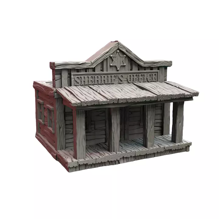 Sheriffs Office 3D Print STL Miniature RPG 3D print model