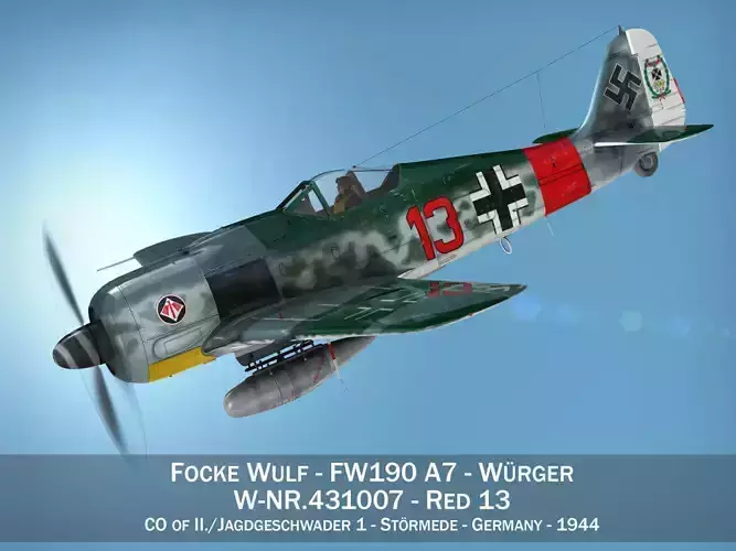 Focke Wulf - FW190 A7 - Red 13