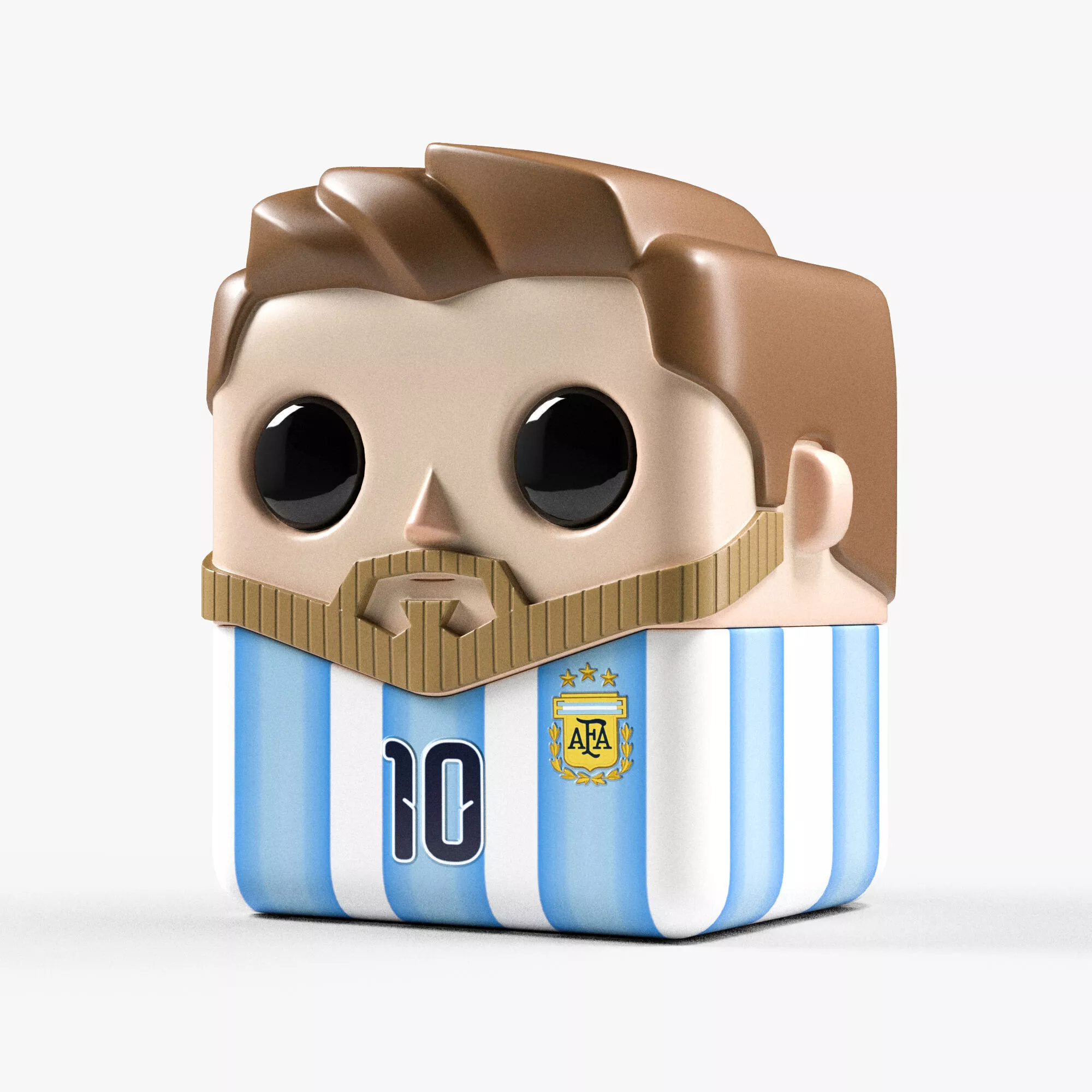 LM10 CubicSoccerHero - Argentina Edition 3D model