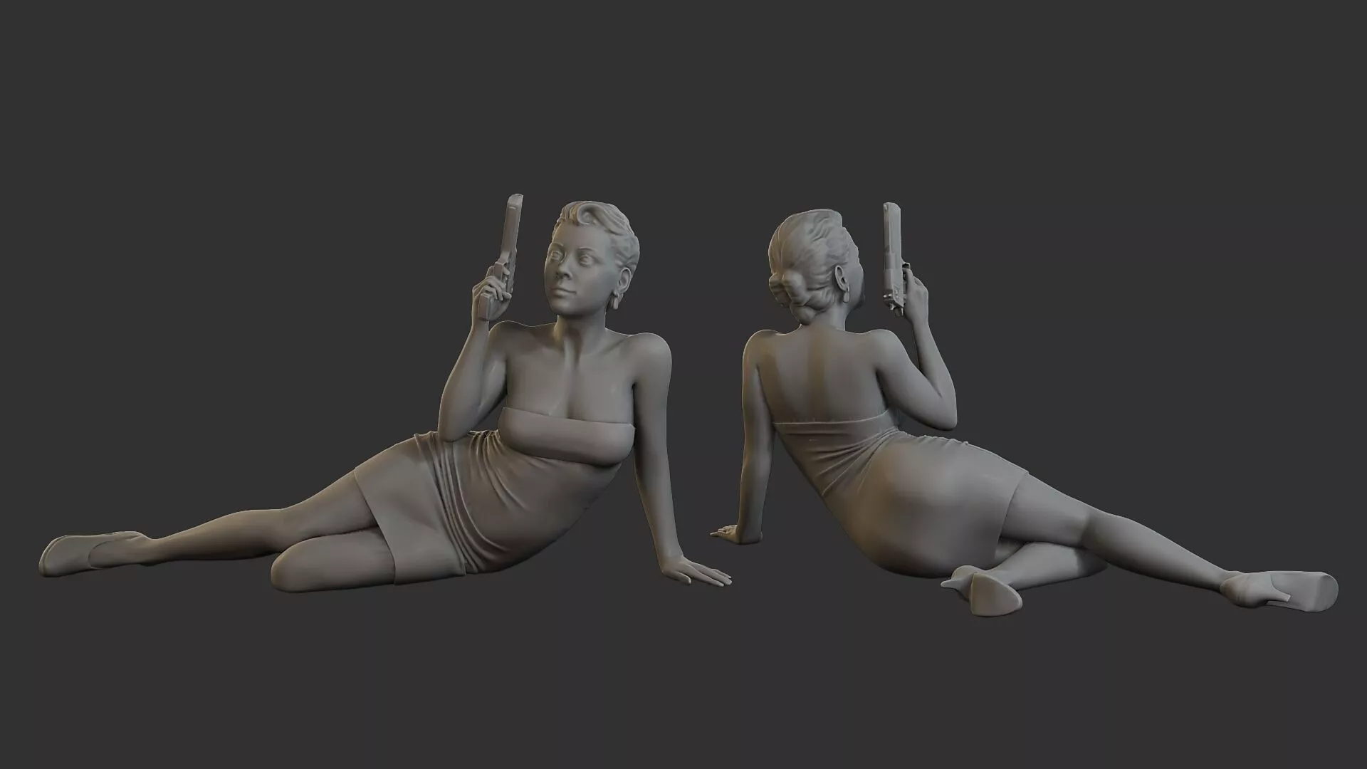 Female Spy Agent FSA1 004 3D print model