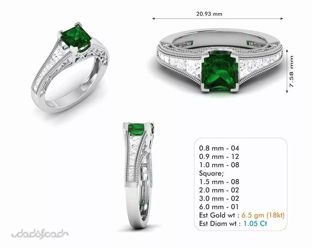 SILVER AND GOLD SOLITAIRE RING 3D print model