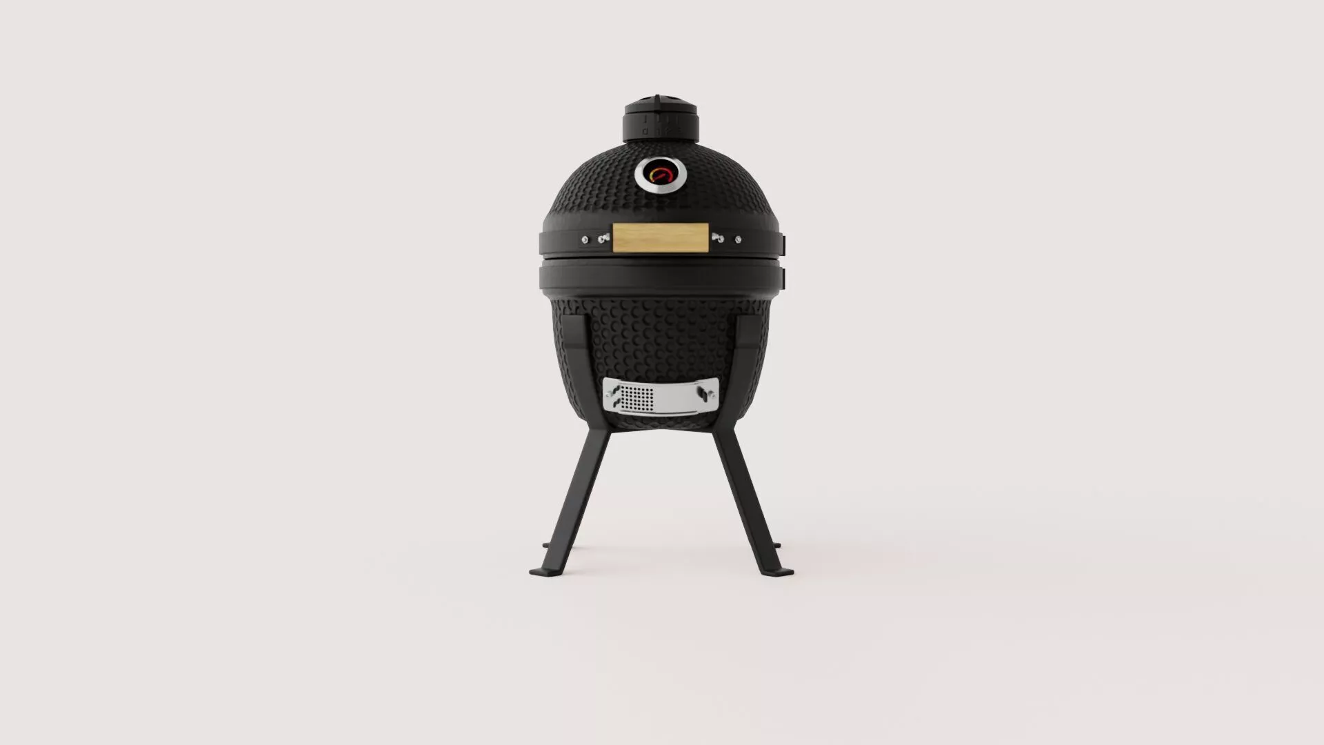 Egg-Shaped Ceramic Grill 3D Model Low-poly 3D model