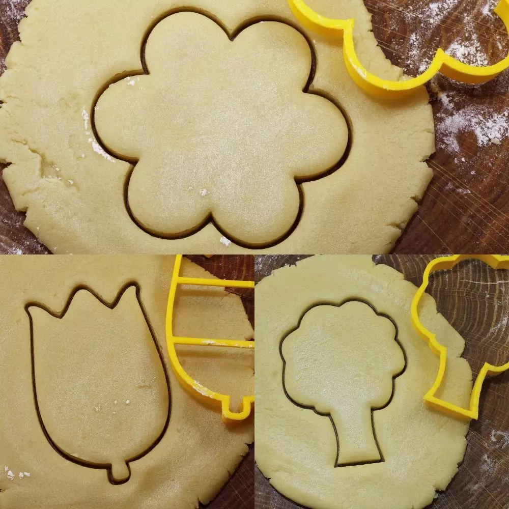 Flowers cookie cutter for professional Free 3D print model