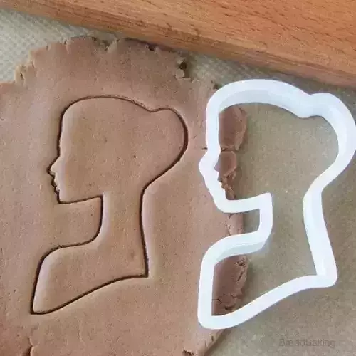Silhouette feminine cookie cutter for professional