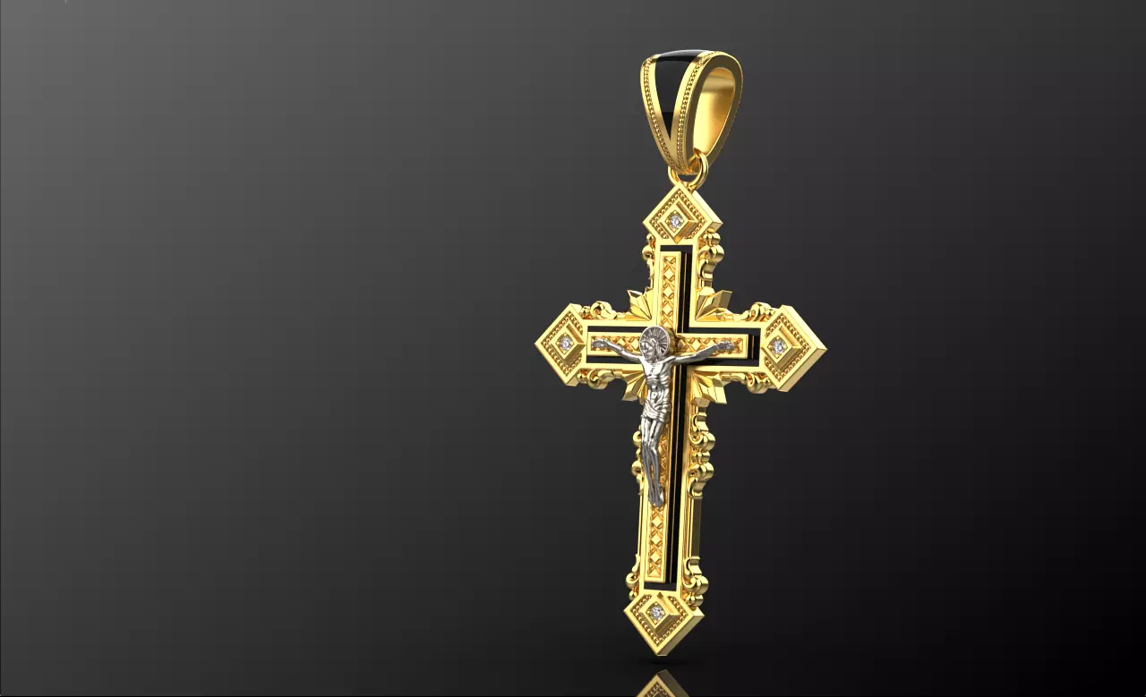 corss pendant 01 3D print model