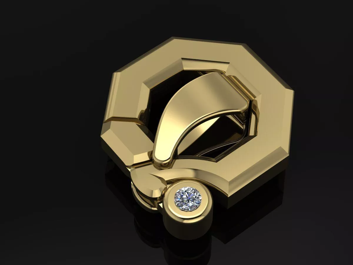 Baraka Lock Brand Jewelry 3D print model
