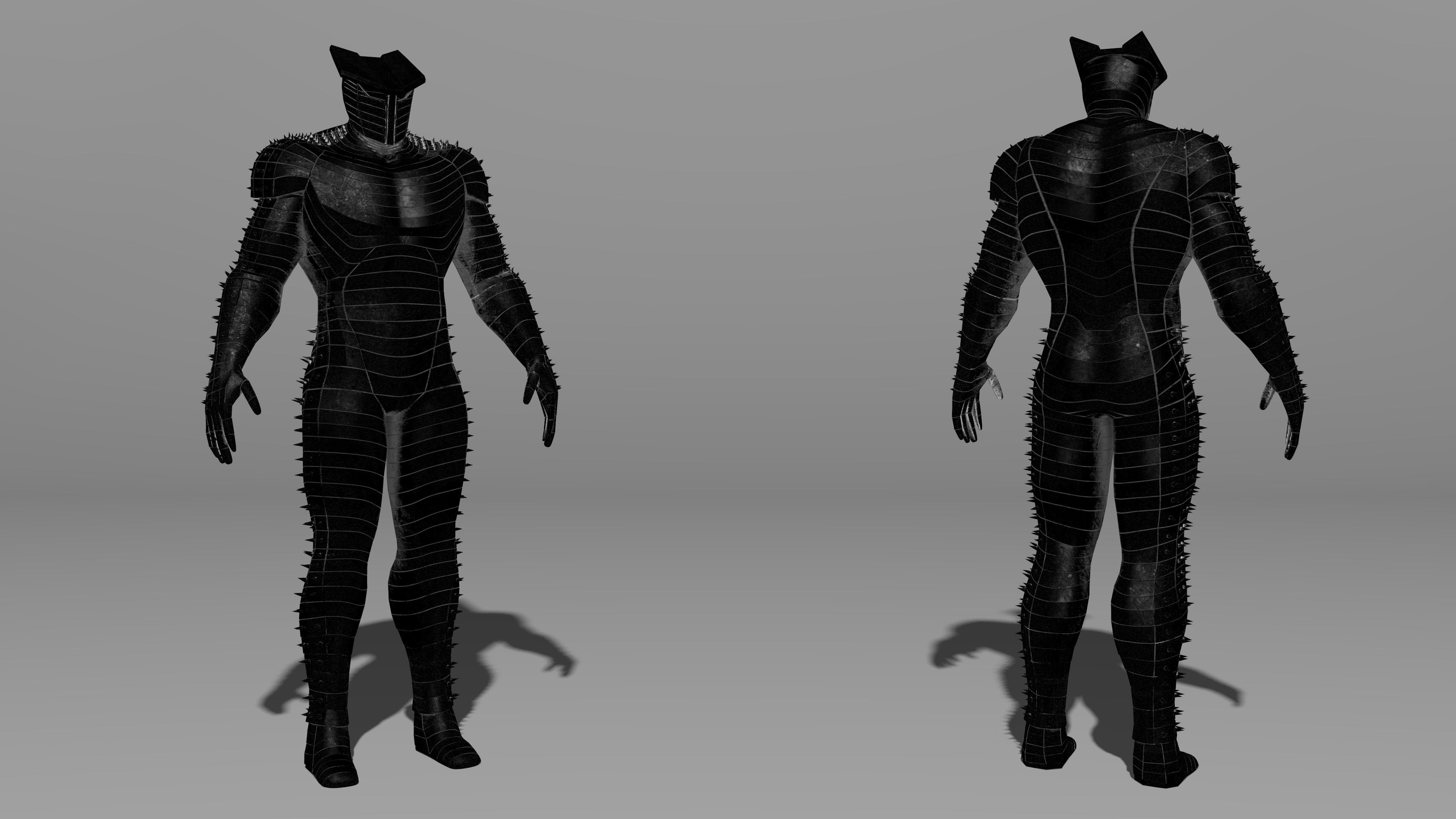 The Destroyer cat suit Low-poly 3D model_0