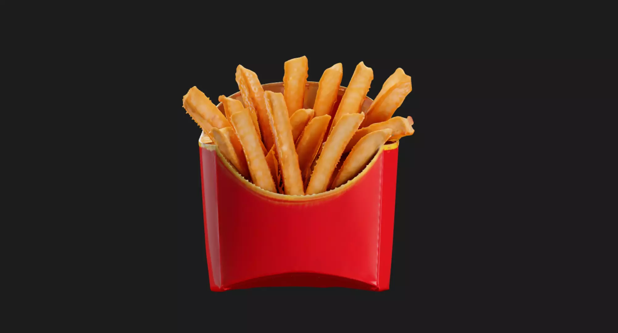Crispy French Fries 3D model