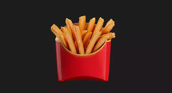 Crispy French Fries 3D model