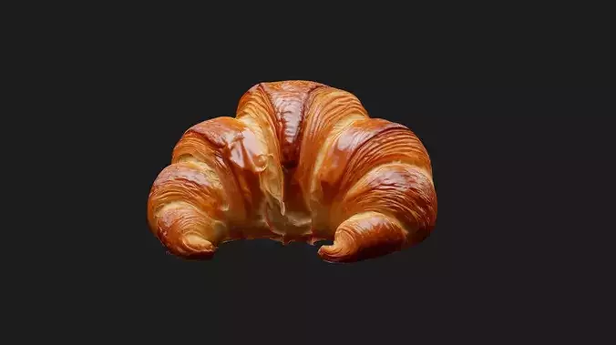 Butter Croissant 3D model