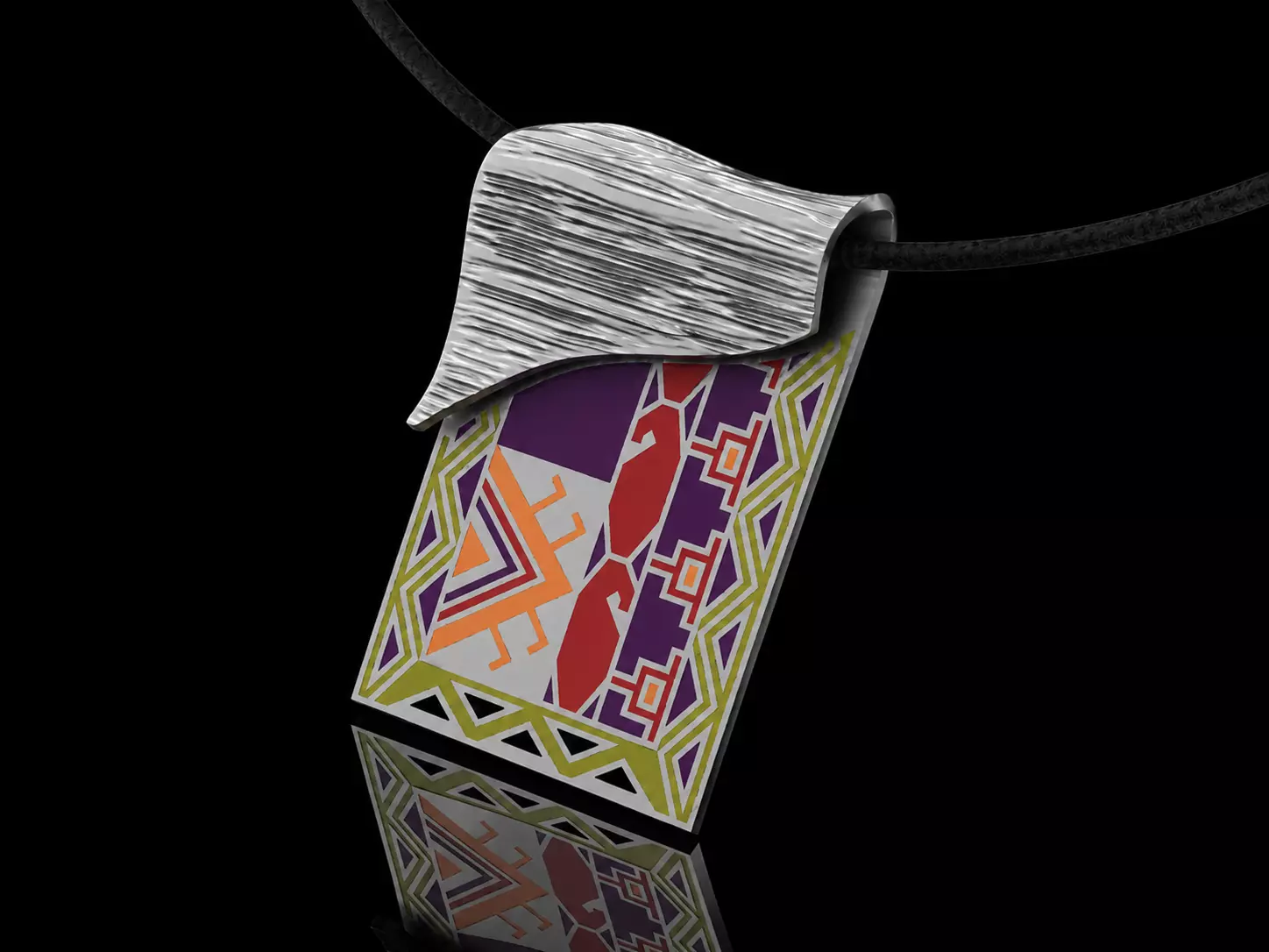 Pendant Armenian Carpet Silver 3D print model
