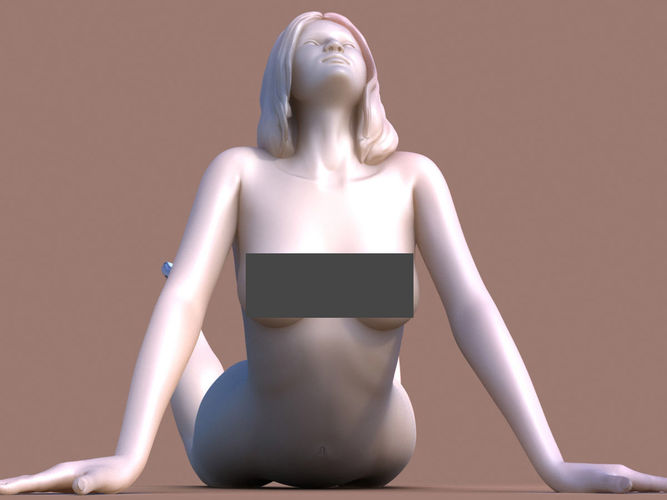 Woman McKenzie pose 3D print model